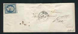 Rare Lettre De Mont De Marsan Pour Dax ( Landes 1853 ) Avec Un N° 10 - 1852 Louis-Napoleon