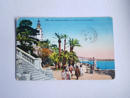 CPA Monaco, Monte Carlo, Le Casino Et Les Terrasses, 1932 - Terraces