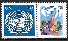 ONU - Nations Unies - New York - N° Yvert  1038 - Année 2007 - Emblème De L'ONU Avec Vignette Personnalisée - - Otros & Sin Clasificación