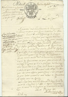 ACte Avec Cachet Fiscal (4 Sols)  De Marie Thérèse D'Autriche 1769 Fait à MALINES Le 21 Juin 1769 - 16267 - Documenten