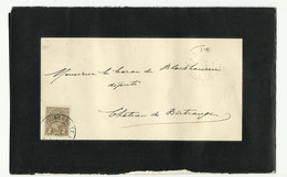 2c. ADOLPHE Obl. Dc LUXEMBOURG-VILLE Sur Faire-part De Deuil (Charles ENGEL Avocat) Le 17-02-1900 Vers Birtrange  - 1627 - 1895 Adolphe Profil