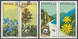 POLONIA - 1975 - Lotto Composto Da 4 Valori: Yvert 2208/2209 Usati Se-tenant E 2212/2213 MNH Se-tenant. - Otros & Sin Clasificación