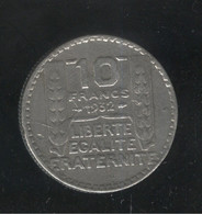 Fausse 10 Francs Turin 1932 - Moulée - Exonumia - Varianten En Curiosa