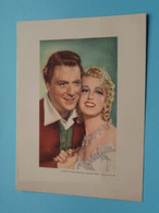 JEANETTE MAC DONALD - NELSON EDDY ( Stars M.G.M. ) > Format +/- 18 X 13 Cm. ( See / Voir Photo Svp ) ! - Other & Unclassified