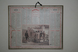Almanach Des Postes Et Télégraphes   - 1895 - Visite Au Chenil  ( Illustration Aristide Boulineau ) - Grand Format : ...-1900