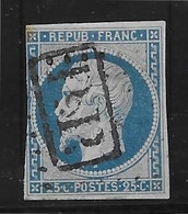 France N°10 - Oblitéré PP - B - 1852 Luigi-Napoleone