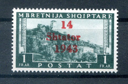 Albanien 11 PFIX ABART ** POSTFRISCH 360EUR (H8681 - German Occ.: Albania