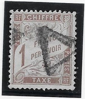 France Taxe N°25 - Oblitéré - B/TB - 1859-1959 Gebraucht