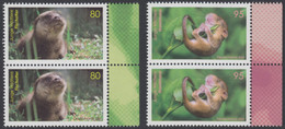!a! GERMANY 2020 Mi. 3562-3563 MNH SET Of 2 Vert.PAIRS W/ Right Margins - Young Animals - Unused Stamps