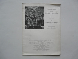 LA CAPPELLA DELLA SANTA SINDOUE IN TORINO DI GUARINO GUARINI 1961 - Collections