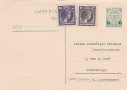 LUSSEMBURGO - CARTOLINA POSTALE RèPONSE - ANTWOR  -VIAGGIATA PER LUXEMBOURG - GRAN DUCATO DI LUSSEMBURGO - Storia Postale