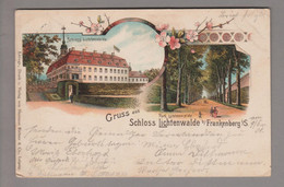 AK DE Sa Frankenberg Schloss Lichtenwalde 1901-06-10 Litho Hermann Richter - Frankenberg