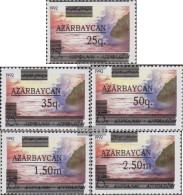 Aserbaidschan 70II-74II (complete Issue) Unmounted Mint / Never Hinged 1992 Print Edition - Azerbaidjan