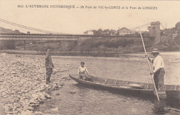 63 - VIC LE COMTE - PUY DE DOME - LE PONT DE VIC ET LE PONT DE LONGUES - ANIMEE - VOIR SCANS - Vic Le Comte