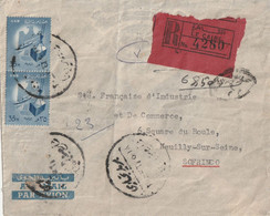 Enveloppe Recommandée Pour LE CAIRE 1961 - Used Stamps