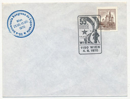 AUTRICHE - Enveloppe Cachet Temporaire "55eme Congrès Universel D'Espéranto" VIENNE (Wien) 4/8/1970 - Brieven En Documenten