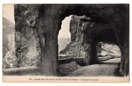 Drôme --Route Des Grands Goulets--Sous Les Tunnels.........cachet  "Hôtel Du Midi..Grands Goulets".........à Saisir - Autres & Non Classés