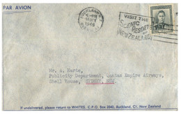 (Q 19) New Zealand Cover - Posted To QANTAS In Australia (1948) - Storia Postale