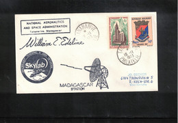Madagascar 1973 Space / Raumfahrt Skylab Tracking Station Madagascar Interesting Signed Letter - Afrique