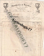 76 0125 ROUEN 1844 Manufacture De Faience A. LAMBERT 2 Rue Tous Vents Faubourg Saint Severs - Rouen (FR)