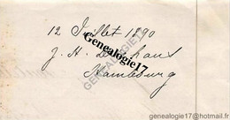 96 1049 ALLEMAGNE DEUTSCHLAND HAMBURG HAMBOURG Lettre Mr DRIEHANS J.H - 1800 – 1899