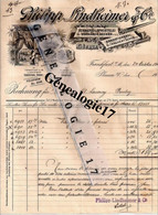 96 0229 ALLEMAGNE FRANKFURT 1903 Stickerei Spachtelei PHILIPP LINDHEIMER Cie Dest Mr LAUVRAY De BOULAY - Other & Unclassified
