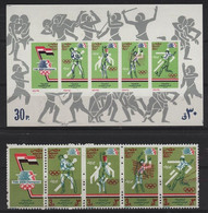 JO84/E61 - EGYPTE N° 1244/47 + BF 41 Neufs** Jeux Olympiques 1984 - Blocks & Kleinbögen