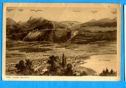 COVR1269, Yverdon, Ste Croix, Mont Suchet, Combette, Aiguilles De Baulmes, Mont Des Cerfs,1 Pli, Non Circulée - Baulmes