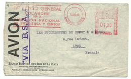 EMA METER STAMP FREISTEMPEL TYPE GA1 ARGENTINA BUENOS AIRES 1946 IV° CENSO GENERAL - VIA BSAA - Franking Labels