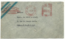 EMA METER STAMP FREISTEMPEL TYPE GA ARGENTINA ROSARIO 1950 AZIENDA LA FAVORITA CORDOBA Y SARMIENTO - Franking Labels