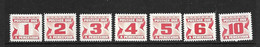 CANADA 1967 TAXE YVERT N°T21/27 NEUF MNH** - Strafport