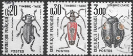 Taxes  N°   104 - 109 - 111  -    Obitérés  Insectes - 1960-.... Oblitérés