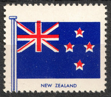 New Zeland Union Jack - FLAG FLAGS Cinderella Label Vignette 1957 USA Henry Ellis Harris Philately Boston 1957 - Other & Unclassified