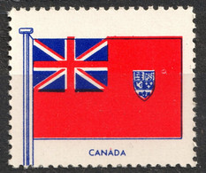 CANADA Union Jack - FLAG FLAGS Cinderella Label Vignette 1957 USA Henry Ellis Harris Philately Boston 1957 - Other & Unclassified