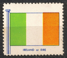 IRELAND EIRE - FLAG FLAGS Cinderella Label Vignette 1957 USA Henry Ellis Harris Philately Boston 1957 - Andere & Zonder Classificatie