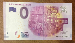 2016 BILLET 0 EURO SOUVENIR ALLEMAGNE DEUTSCHLAND RÜDESHEIM AM RHEIN ZERO 0 EURO SCHEIN BANKNOTE PAPER MONEY - Specimen