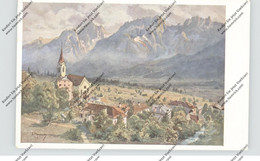 A 9991 DÖLSACH Mit Lienzer Dolomiten, Künstler-Karte - Dölsach