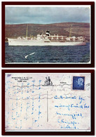 1965 Sweden Sverige Postcard Ship M.S. Devonia Posted Stockholm To Scotland Paquebot - 1930- ... Coil Stamps II
