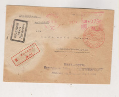 RUSSIA 1932 MOSCAU Registred Airmail Cover To Germany - Lettres & Documents