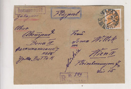 RUSSIA 1932 SAMARA Registred Airmail Cover To Austria - Brieven En Documenten