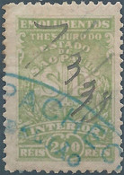 Brazil Brazile,Revenue Stamp Tax 200Reis Used,Thesouro Do Estado De Saopaulo - Dienstzegels