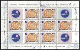 Hungary 1993. Kopernikus Stamp Exhibition, Poland Stamp In FULL SHEET MNH (**) Michel: 4243 Klb. - Full Sheets & Multiples