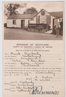 Post Card Kingdom Of Scotland  Parish Of Gretna Green  Replica  Marriage  Certificate  1937 Maud Kimberly John Landen - Dumfriesshire