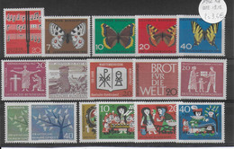 BRD - ANNEE COMPLETE 1962 ** MNH  - YVERT N°247/261 - - Collections Annuelles