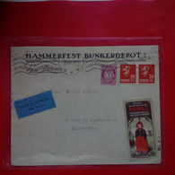 LETTRE HAMMERFEST BUNKERDEPOT POUR SAINT MALO VIGNETTE KAKAO PFANNKUCH AND CIE ET PUB VERSO - Lettres & Documents