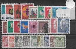 BRD - ANNEE COMPLETE 1967 ** MNH  - YVERT N°386/410 - COTE = 25.3 EUR - Collections Annuelles