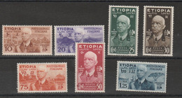 Etiopia - 389 ** 1936 - Vittorio Emanuele II N. 1/7. Cat. € 500,00. SPL - Ethiopië