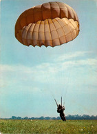 Thème Parachutisme * Aviation * Fallschirmspringen * Arrivée Au Sol * Parachutiste - Paracadutismo