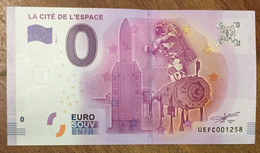 2016 BILLET 0 EURO SOUVENIR DPT 31 LA CITÉ DE L'ESPACE ZERO 0 EURO SCHEIN BANKNOTE PAPER MONEY BANK - Privéproeven