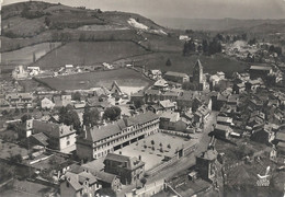 CPSM Arpajon-sur-Cère Vue Aérienne Le Groupe Scolaire Et Vue Sur Le Trou De Conque - Arpajon Sur Cere